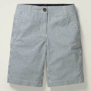 Boden Helena Chino Tickling Stripe Shorts US10